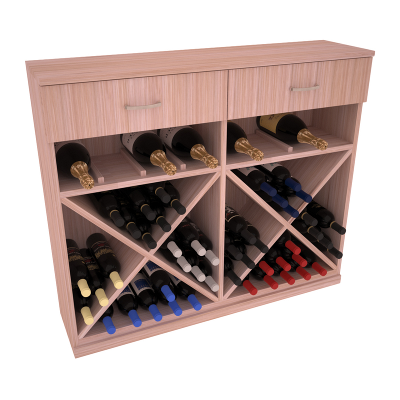 InstaCellar - 10 Column Base Cabinet in Grand Mahogany Unstained without WineSafe™ Satin Sealant