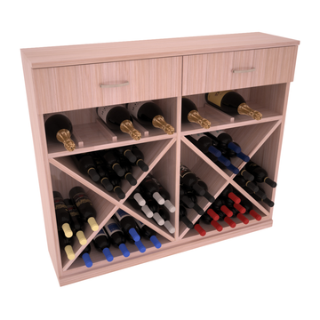 InstaCellar - 10 Column Base Cabinet in Grand Mahogany Unstained with WineSafe™ Satin Sealant