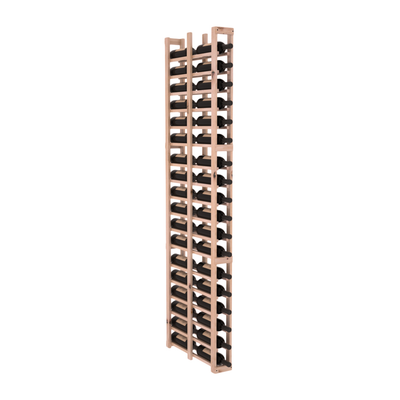 InstaCellar - 1 Column Double Deep Rack in Knotty Alder Unstained with WineSafe™ Satin Sealant