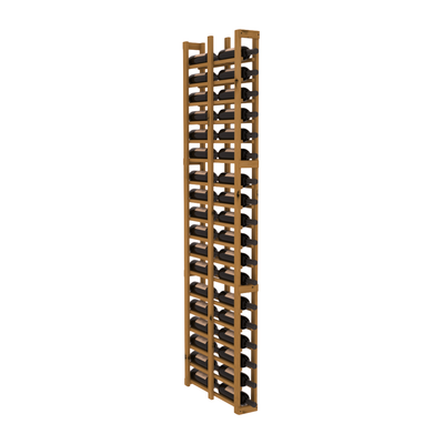 InstaCellar - 1 Column Double Deep Rack in Knotty Alder Oak stained without WineSafe™ Satin Sealant