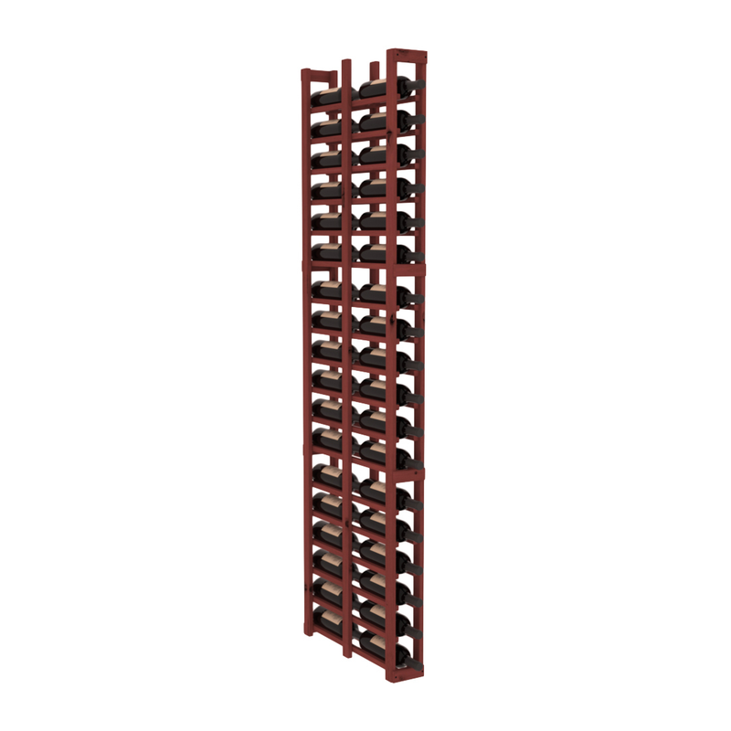 InstaCellar - 1 Column Double Deep Rack in Knotty Alder Cherry stained without WineSafe™ Satin Sealant