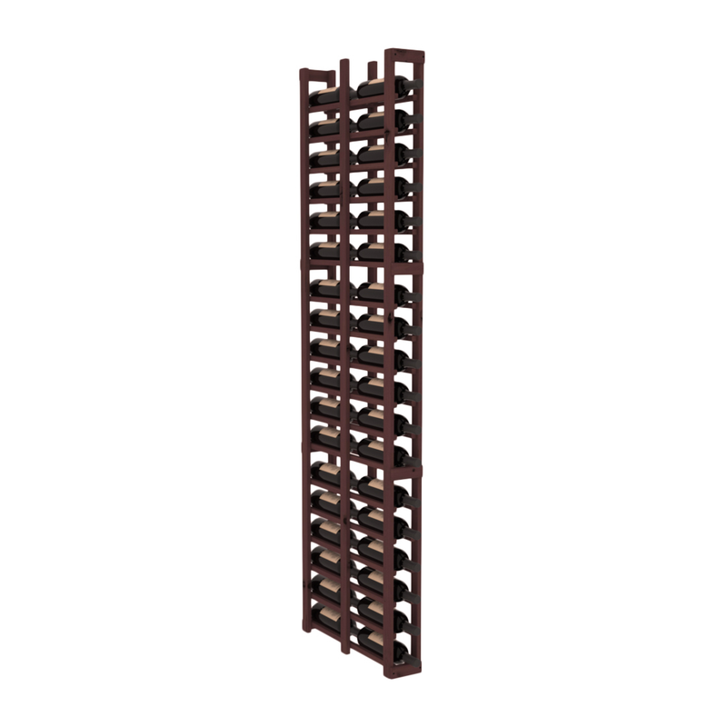 InstaCellar - 1 Column Double Deep Rack in Knotty Alder Walnut stained without WineSafe™ Satin Sealant