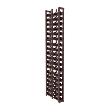 InstaCellar - 1 Column Double Deep Rack in Knotty Alder Walnut stained with WineSafe™ Satin Sealant