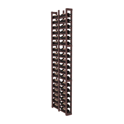 InstaCellar - 1 Column Double Deep Rack in Knotty Alder Walnut stained with WineSafe™ Satin Sealant
