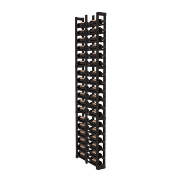 InstaCellar - 1 Column Double Deep Rack in Knotty Alder Black stained without WineSafe™ Satin Sealant