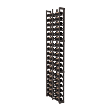 InstaCellar - 1 Column Double Deep Rack in Knotty Alder Black stained with WineSafe™ Satin Sealant