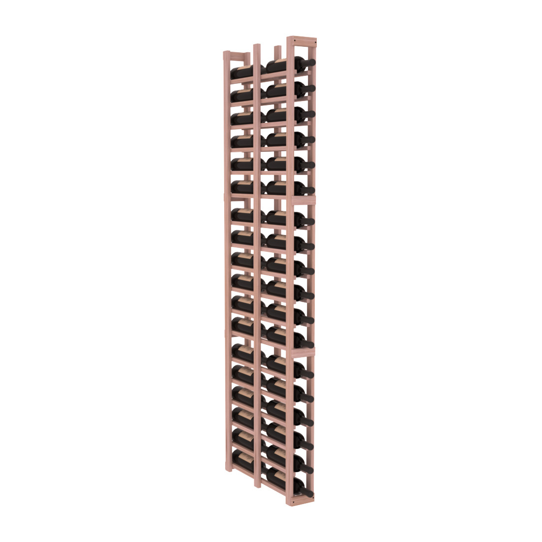 InstaCellar - 1 Column Double Deep Rack in Grand Mahogany Unstained without WineSafe™ Satin Sealant