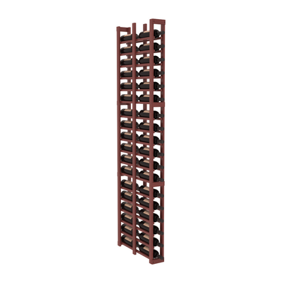 InstaCellar - 1 Column Double Deep Rack in Grand Mahogany Cherry stained with WineSafe™ Satin Sealant
