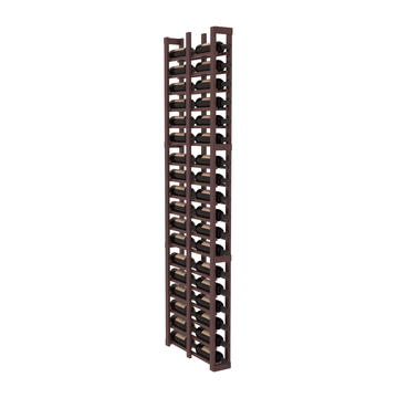 InstaCellar - 1 Column Double Deep Rack in Grand Mahogany Walnut stained with WineSafe™ Satin Sealant