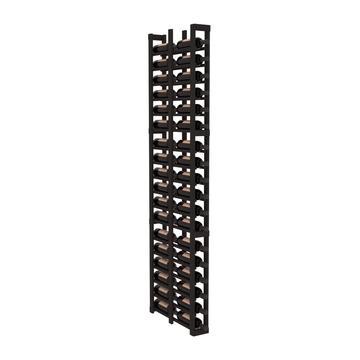 InstaCellar - 1 Column Double Deep Rack in Grand Mahogany Black stained without WineSafe™ Satin Sealant