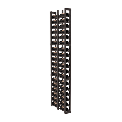 InstaCellar - 1 Column Double Deep Rack in Grand Mahogany Black stained with WineSafe™ Satin Sealant