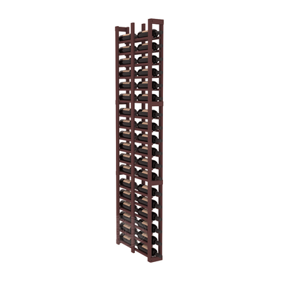 InstaCellar - 1 Column Double Deep Rack in Ponderosa Pine Walnut stained without WineSafe™ Satin Sealant