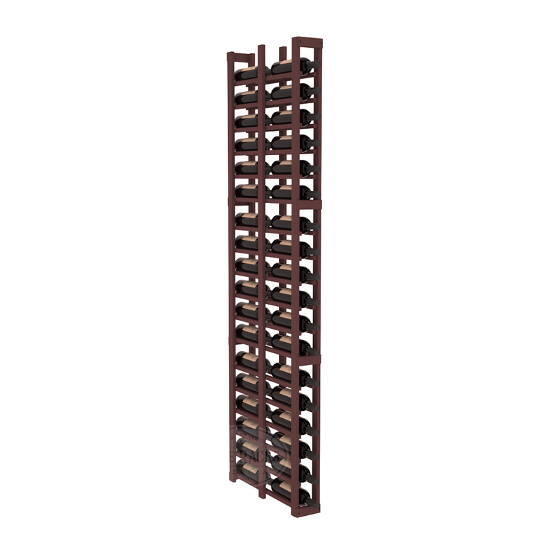InstaCellar - 1 Column Double Deep Rack in Ponderosa Pine Walnut stained without WineSafe™ Satin Sealant