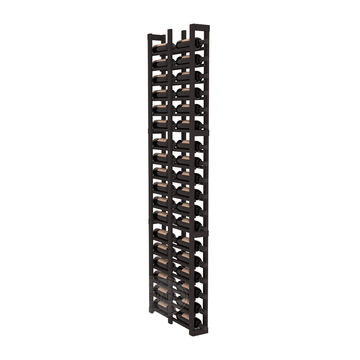 InstaCellar - 1 Column Double Deep Rack in Ponderosa Pine Black stained without WineSafe™ Satin Sealant