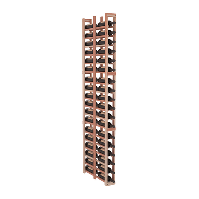 InstaCellar - 1 Column Double Deep Rack in Premium Redwood Unstained without WineSafe™ Satin Sealant