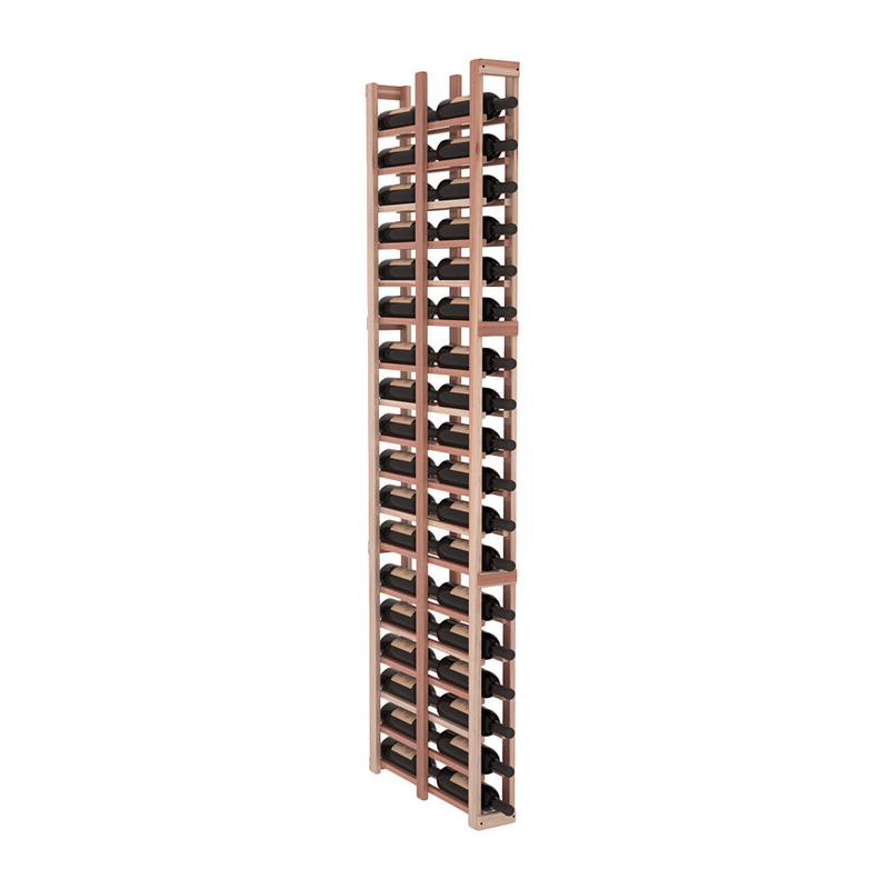 InstaCellar - 1 Column Double Deep Rack in Premium Redwood Unstained with WineSafe™ Satin Sealant