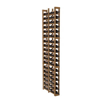 InstaCellar - 1 Column Double Deep Rack in Premium Redwood Oak stained with WineSafe™ Satin Sealant