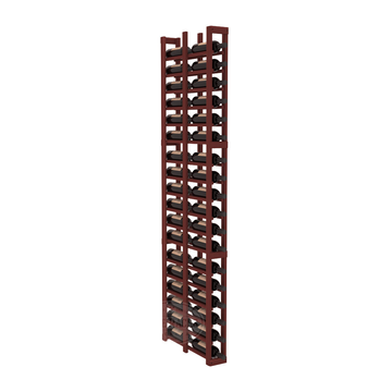 InstaCellar - 1 Column Double Deep Rack in Premium Redwood Cherry stained without WineSafe™ Satin Sealant