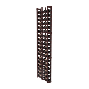 InstaCellar - 1 Column Double Deep Rack in Premium Redwood Walnut stained without WineSafe™ Satin Sealant