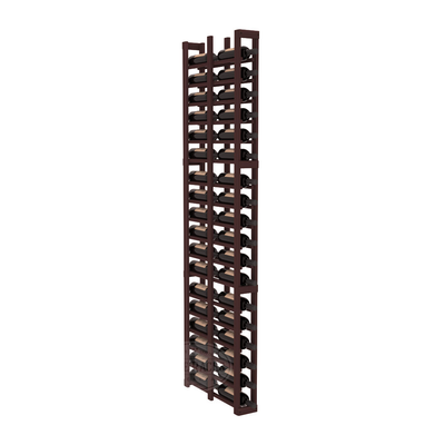 InstaCellar - 1 Column Double Deep Rack in Premium Redwood Walnut stained without WineSafe™ Satin Sealant