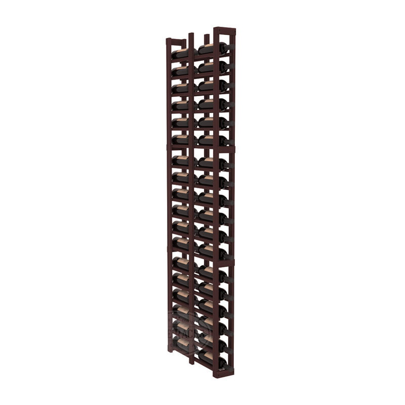 InstaCellar - 1 Column Double Deep Rack in Premium Redwood Walnut stained without WineSafe™ Satin Sealant