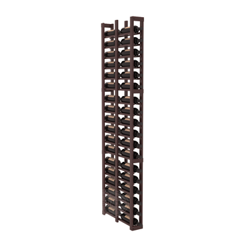 InstaCellar - 1 Column Double Deep Rack in Premium Redwood Walnut stained with WineSafe™ Satin Sealant