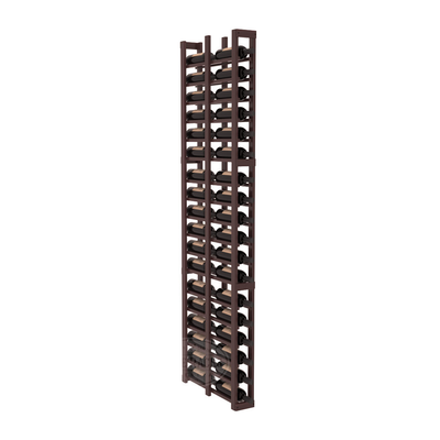 InstaCellar - 1 Column Double Deep Rack in Premium Redwood Walnut stained with WineSafe™ Satin Sealant