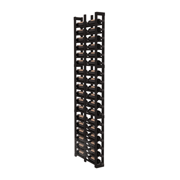 InstaCellar - 1 Column Double Deep Rack in Premium Redwood Black stained without WineSafe™ Satin Sealant