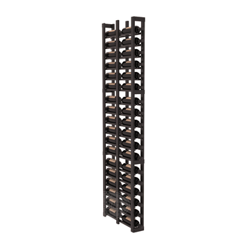 InstaCellar - 1 Column Double Deep Rack in Premium Redwood Black stained with WineSafe™ Satin Sealant