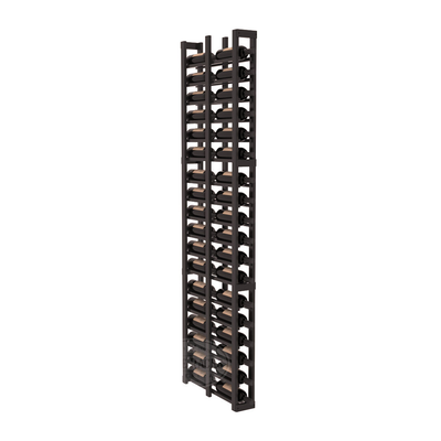 InstaCellar - 1 Column Double Deep Rack in Premium Redwood Black stained with WineSafe™ Satin Sealant