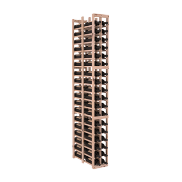 InstaCellar - 2 Column Double Deep Rack in Knotty Alder Unstained with WineSafe™ Satin Sealant
