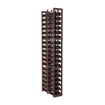 InstaCellar - 2 Column Double Deep Rack in Knotty Alder Walnut stained with WineSafe™ Satin Sealant
