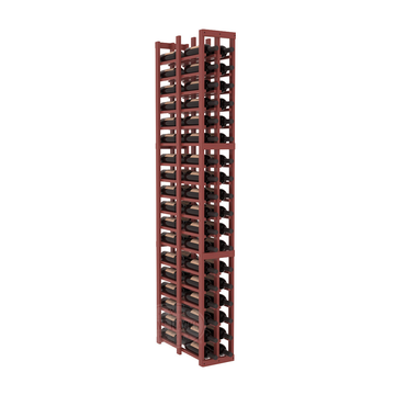 InstaCellar - 2 Column Double Deep Rack in Ponderosa Pine Cherry stained with WineSafe™ Satin Sealant