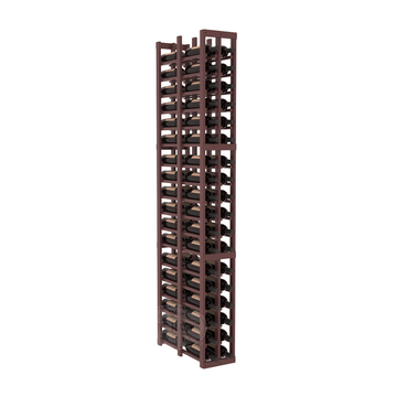 InstaCellar - 2 Column Double Deep Rack in Ponderosa Pine Walnut stained with WineSafe™ Satin Sealant