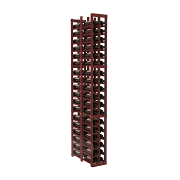 InstaCellar - 2 Column Double Deep Rack in Premium Redwood Cherry stained without WineSafe™ Satin Sealant