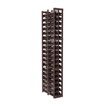 InstaCellar - 2 Column Double Deep Rack in Premium Redwood Walnut stained with WineSafe™ Satin Sealant