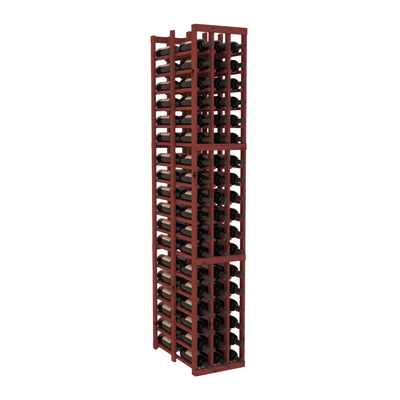 InstaCellar - 3 Column Double Deep Rack in Knotty Alder Cherry stained without WineSafe™ Satin Sealant