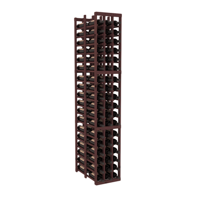 InstaCellar - 3 Column Double Deep Rack in Knotty Alder Walnut stained without WineSafe™ Satin Sealant
