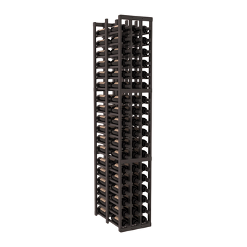 InstaCellar - 3 Column Double Deep Rack in Knotty Alder Black stained with WineSafe™ Satin Sealant