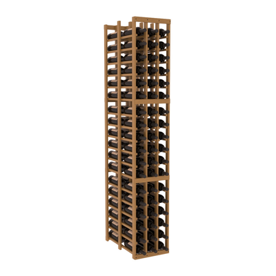 InstaCellar - 3 Column Double Deep Rack in Grand Mahogany Oak stained with WineSafe™ Satin Sealant
