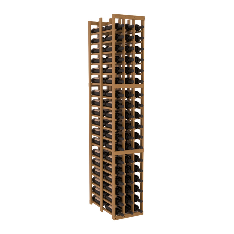 InstaCellar - 3 Column Double Deep Rack in Grand Mahogany Oak stained with WineSafe™ Satin Sealant