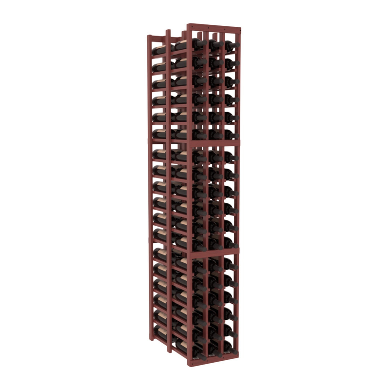 InstaCellar - 3 Column Double Deep Rack in Grand Mahogany Cherry stained with WineSafe™ Satin Sealant