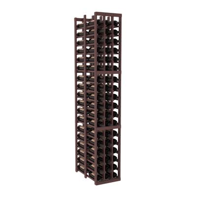 InstaCellar - 3 Column Double Deep Rack in Grand Mahogany Walnut stained with WineSafe™ Satin Sealant