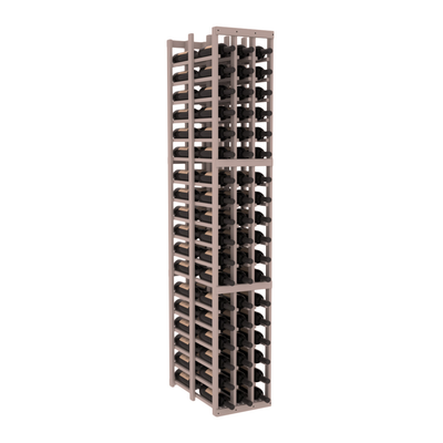 InstaCellar - 3 Column Double Deep Rack in Grand Mahogany Greywash stained without WineSafe™ Satin Sealant
