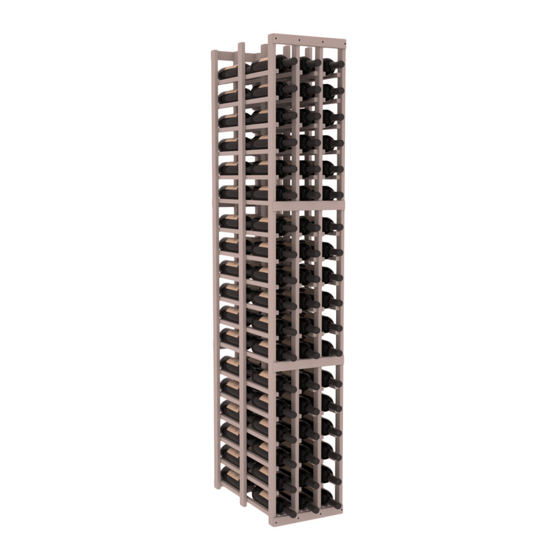 InstaCellar - 3 Column Double Deep Rack in Grand Mahogany Greywash stained without WineSafe™ Satin Sealant