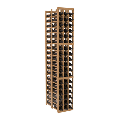 InstaCellar - 3 Column Double Deep Rack in Ponderosa Pine Oak stained with WineSafe™ Satin Sealant