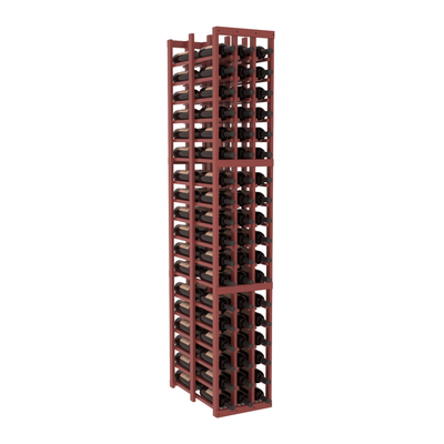 InstaCellar - 3 Column Double Deep Rack in Ponderosa Pine Cherry stained with WineSafe™ Satin Sealant