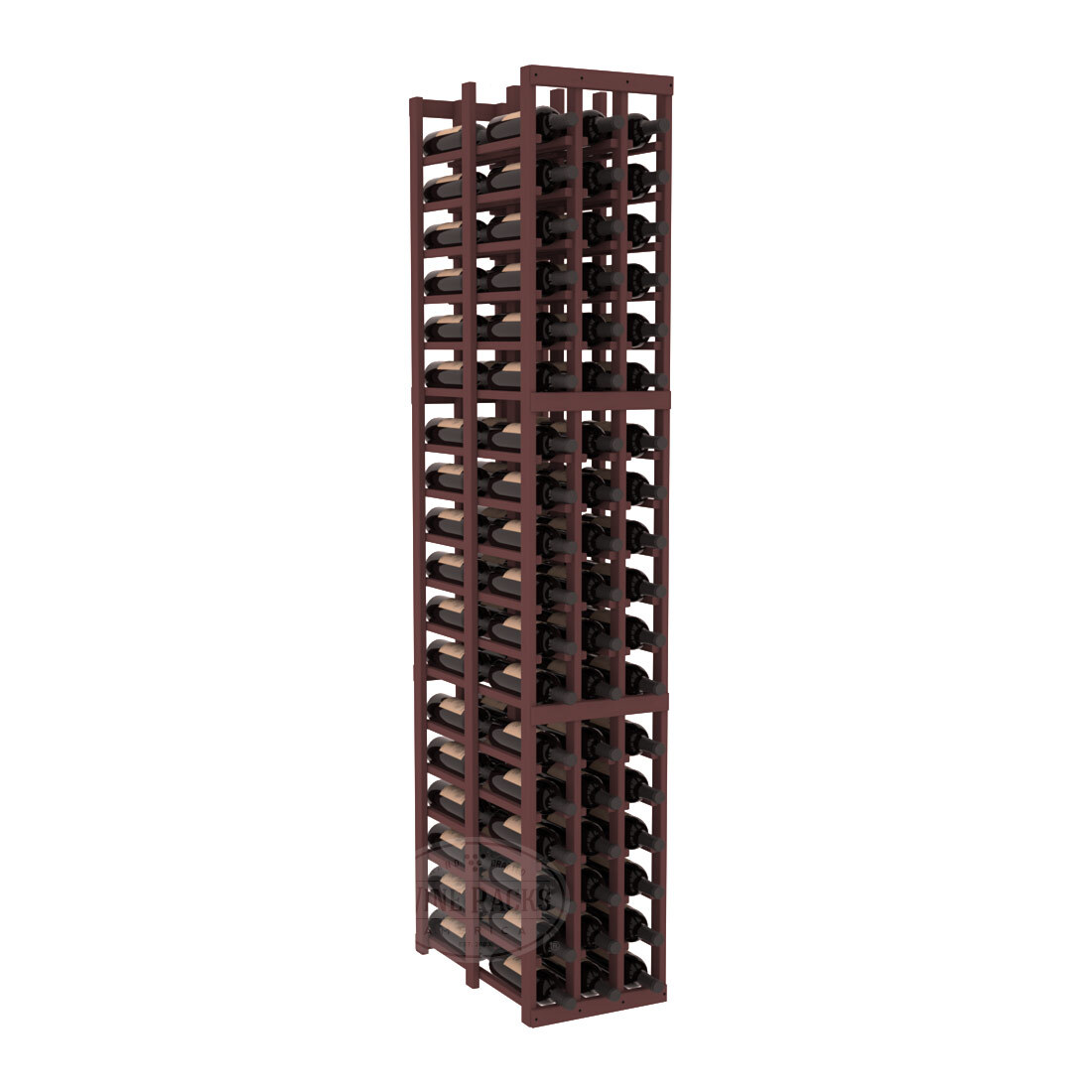 InstaCellar - 3 Column Double Deep Rack in Ponderosa Pine Walnut stained without WineSafe™ Satin Sealant