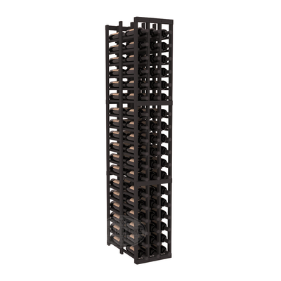 InstaCellar - 3 Column Double Deep Rack in Ponderosa Pine Black stained without WineSafe™ Satin Sealant