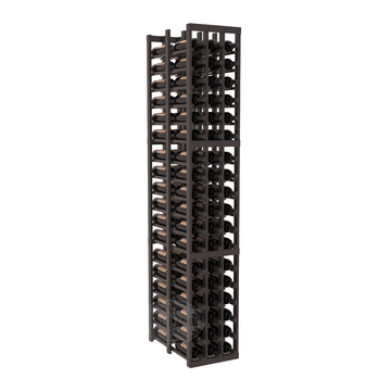 InstaCellar - 3 Column Double Deep Rack in Ponderosa Pine Black stained with WineSafe™ Satin Sealant